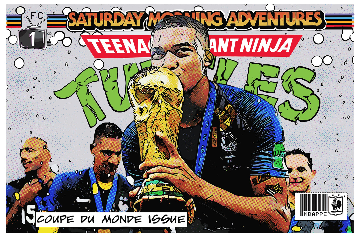 MBAPPE “TEENAGE NINJA Edition”” (CANVAS)