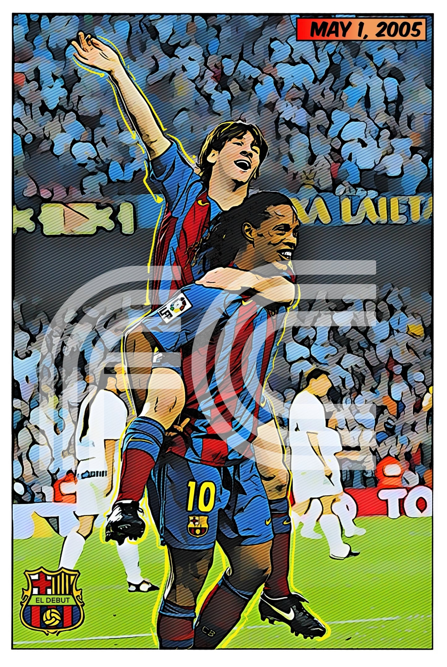 *MESSI “EL DEBUT” (CANVAS)